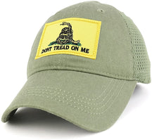 Dont Tread on Me, Yellow Gadsden Snake Embroidered Tactical Patch with Mesh Operator Cap