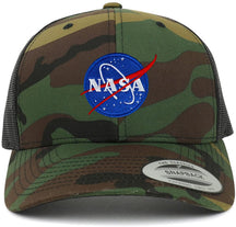 Armycrew Flexfit Small NASA Insignia Embroidered Patch Emblem Snapback Mesh Trucker Cap