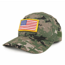 Armycrew USA Yellow Flag Tactical Patch Structured Operator Baseball Cap
