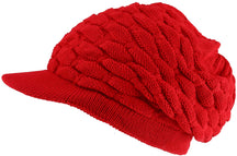 Armycrew Rasta RGY Ribbed Deep Crown Dreadlock Cotton Beanie Visored Hat