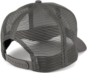 Armycrew USA American Flag Embroidered Patch Snapback Mesh Trucker Cap - Charcoal