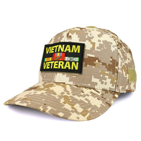 Armycrew USA Vietnam Veteran Tactical Patch Structured Operator Baseball Cap