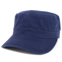 Armycrew Garment Washed Cotton Twill Military Style Flat Top Hat