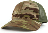 Armycrew Soft Low Profile Ripstop Authentic Multicam Mesh Back Trucker Cap