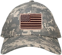 Armycrew Low Profile US American Flag Patch Camo Cap - ACU