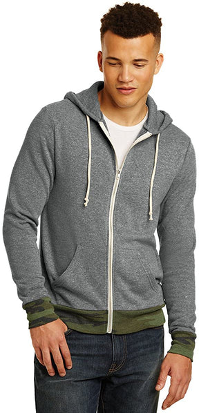 Men's Warm Lightweight Eco-Fleece Zip Up Hoodie