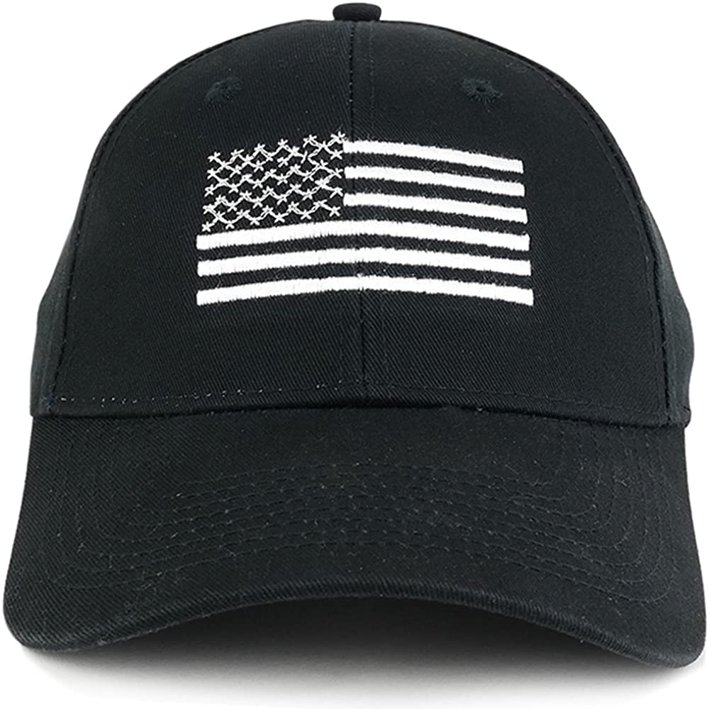 Armycrew American Flag Embroidered Low Profile Structured Baseball Cap