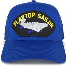 Armycrew XXL Oversize Flat Top Sailor Carrier Large Patch Mesh Back Trucker Cap