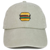 Armycrew Youth Kid's Burger Patch Pigment Dyed Soft Cotton Washed Low Profile Cap