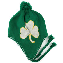 Armycrew Irish Jacquard Knit Aviator Pom Ski Winter Beanie Hat with Braids