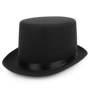 Armycrew 5 Inch High Deluxe Felt Top Hat with Precuved Bill