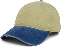 Armycrew XXL Oversize Big Washed Cotton Pigment Dyed Unstructured Baseball Cap - Black