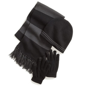 Cold Winter Essential Scarf Glove Beanie Set