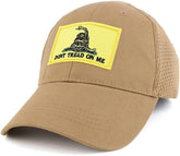 Dont Tread on Me, Yellow Gadsden Snake Embroidered Tactical Patch with Mesh Operator Cap