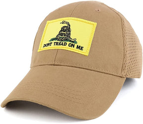 Dont Tread on Me, Yellow Gadsden Snake Embroidered Tactical Patch with Mesh Operator Cap