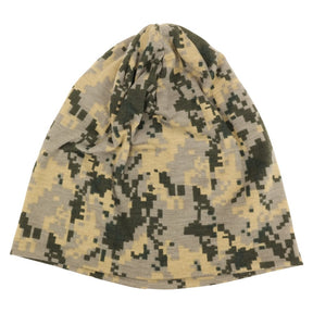 Armycrew Digital Camouflage Polyester Jersey Knit Lightweight Soft Beanie Cap