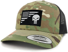 Armycrew Assorted USA Patch Camouflage Structured Trucker Mesh Baseball Cap