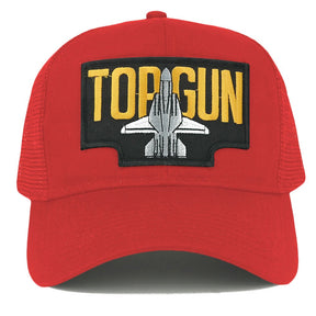 Top Gun Us Navy Jet Embroidered Iron On Patch Adjustable Mesh Trucker Cap
