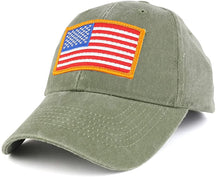 Armycrew USA Gold American Flag Embroidered Tactical Patch with Adjustable Operator Cap