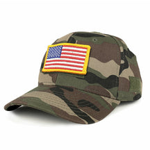 Armycrew USA Yellow Flag Tactical Patch Structured Operator Baseball Cap