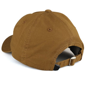 Don't Tread on Me Gadsden Flag Embroidered Soft Washed Cotton Baseball Cap - Coyote