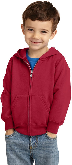 Armycrew Toddler Full-Zip Fleece Sweatshirt Basic Hoodie