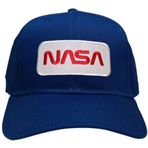 NASA Worm Red Text Embroidered Iron On Patch Snapback Baseball Cap