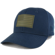US American Flag OLIVE 2 Rubber 3D Tactical Patch with Adjustable Structured Operator Cap