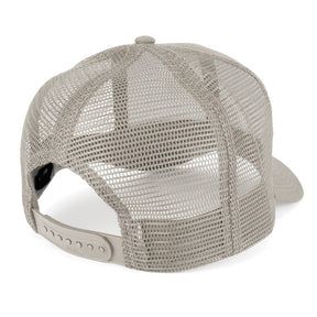 Armycrew USA American Flag Embroidered Patch Snapback Mesh Trucker Cap - Grey