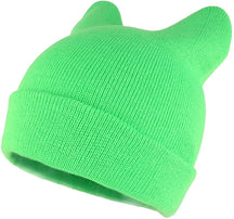 Pussyhat Women's Warm Cat Ear Folded Beanie Hat - Black