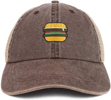Armycrew Burger Patch Washed Pigment Dyed Soft Trucker Baseball Cap