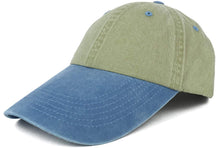 Armycrew 4 Inch Long Bill Pigment Dyed Washed Cotton Baseball Cap