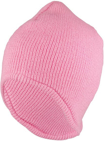 Armycrew Acrylic Short Ear Flap Knit Beanie Cap with Fleece Lining