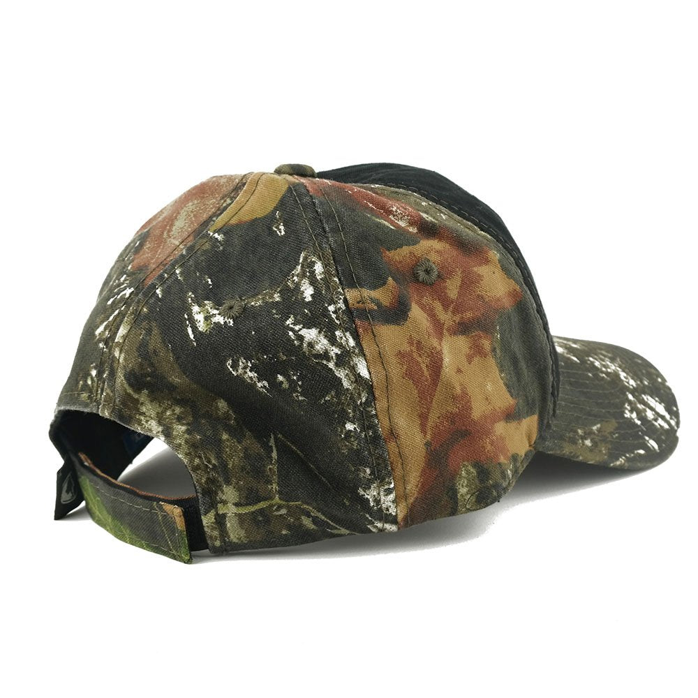 NASA Round Meatball Embroidered Patch Mossy Oak Realtree Camo Adjustable Cap