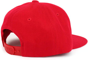Armycrew Youth Kid Size American Flag Embroidered Flat Bill Snapback Baseball Cap
