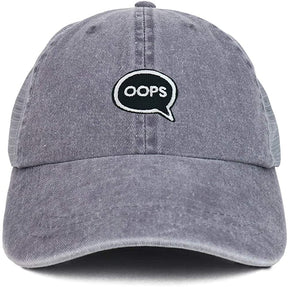 Armycrew Oops Patch Washed Pigment Dyed Soft Trucker Baseball Cap
