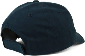 Armycrew NASA Worm Gold Text Embroidered Deluxe Brushed Cotton Baseball Cap