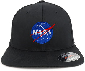 Armycrew XXL Big Size NASA Insignia Small Logo Iron On Patch Flexfit Cap