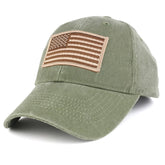 Armycrew USA American Flag Embroidered Desert Tactical Patch with Adjustable Operator Cap