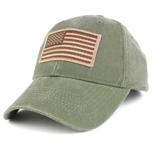 Armycrew USA American Flag Embroidered Desert Tactical Patch with Adjustable Operator Cap