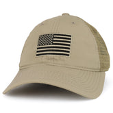 Armycrew USA Flag Patch Embroidered Ripstop Trucker Mesh Back Cap