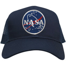 Armycrew NASA Space Meatball Embroidered Patch Snapback Mesh Trucker Cap
