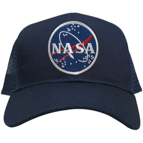 Armycrew NASA Space Meatball Embroidered Patch Snapback Mesh Trucker Cap