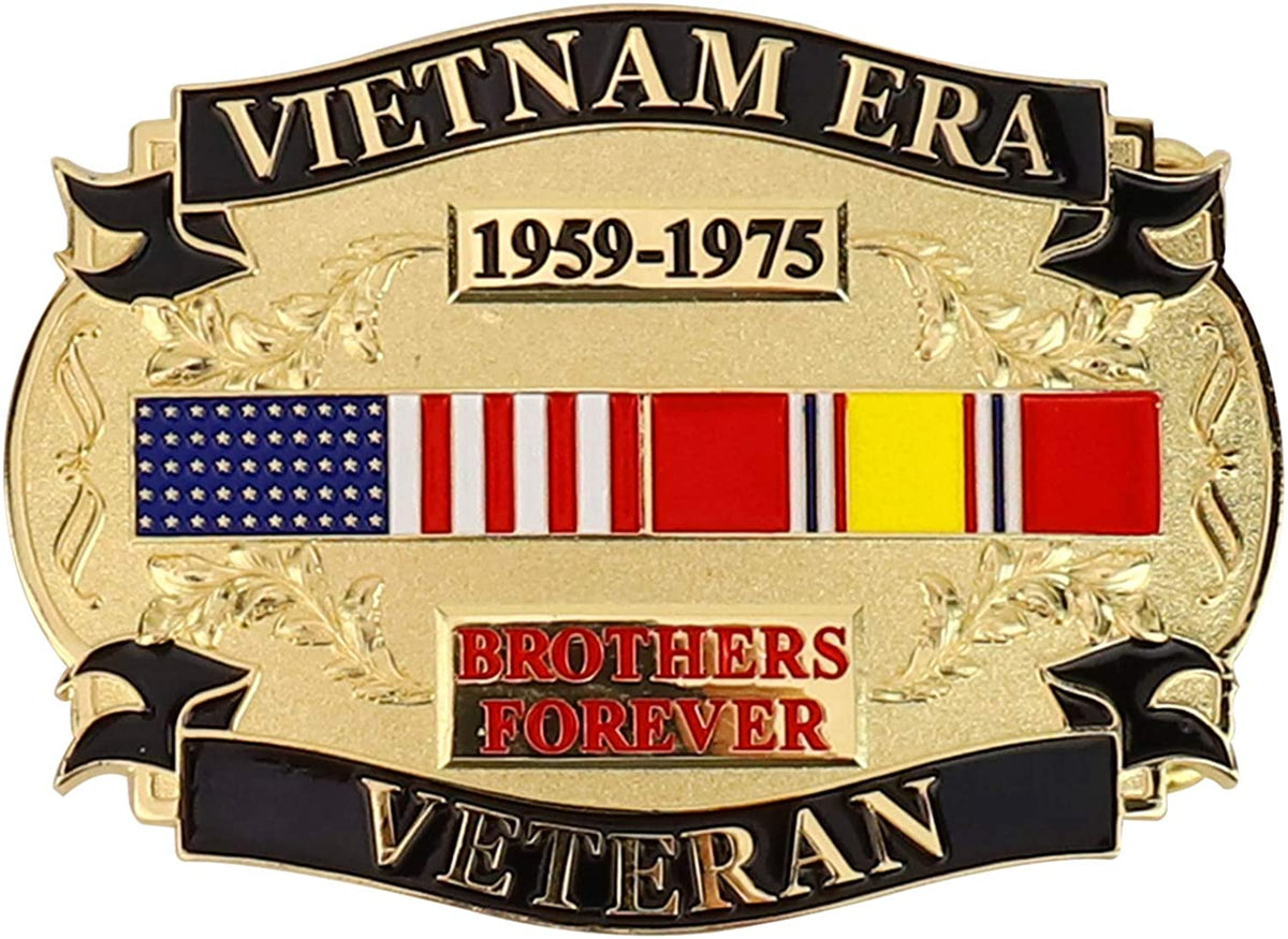 Made in USA, Vietnam War Veteran Metal Belt Buckle