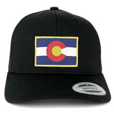 Armycrew Flexfit Colorado Western State Flag Embroidered Iron on Patch Snapback Mesh Cap