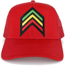 Rasta Sergeant RGY Arrow Embroidered Iron on Patch Adjustable Trucker Cap