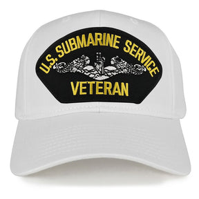 Armycrew US Submarine Service Veteran Embroidered Patch Snapback Baseball Cap