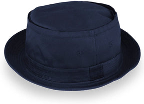 Armycrew Cotton Twill Fisherman Roll Up Bucket Hat with Stripe Band