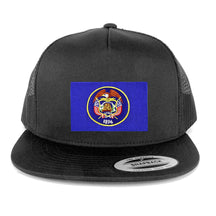 Armycrew New Utah State Flag Patch 5 Panel Flatbill Snapback Mesh Cap