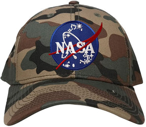Low Profile NASA Insignia Logo Patch Camo Cap